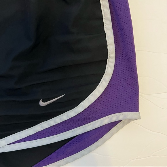 Nike Athletic Shorts, Black and White and Purple, Dri-Fit, Size S (women’s) - Picture 2 of 5
